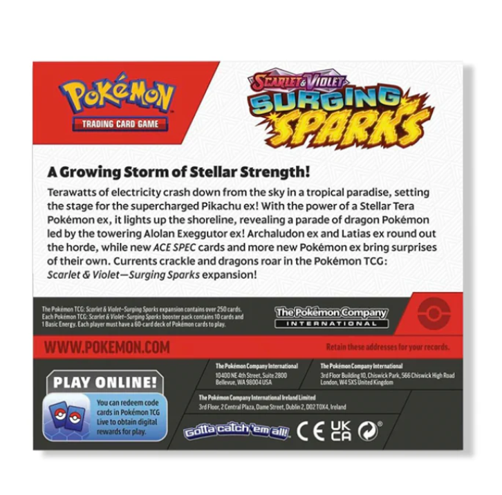 Pokemon TCG : SV8 Surging sparks Booster Box - 36 Packs